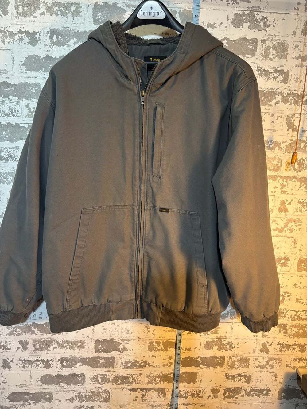VTG Lee Workwear XL Jacket  Active Sherpa Lined Gray -